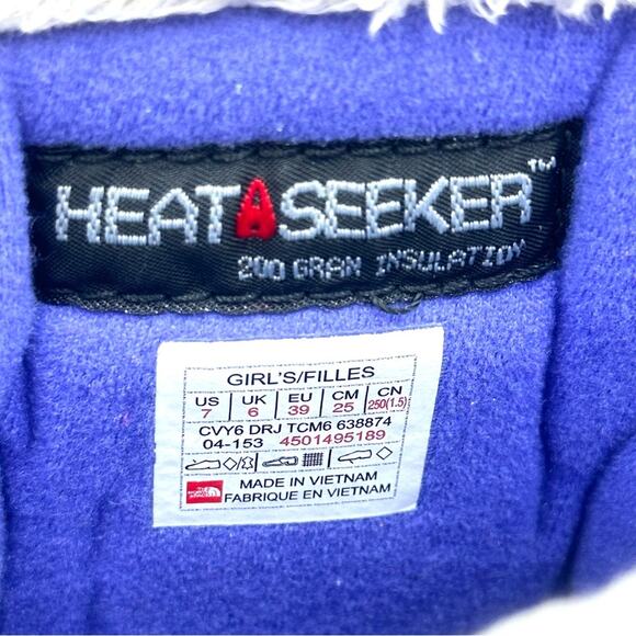 THE NORTH FACE WATERPROOF winter snow boots Heatseeker - SIZE 7 - Picture 8 of 11